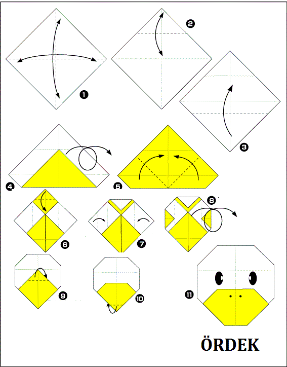 Origami adım 1